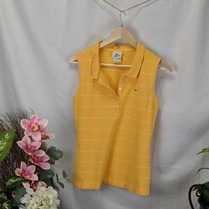 Lacoste sleeveless tennis polo shirt size 8